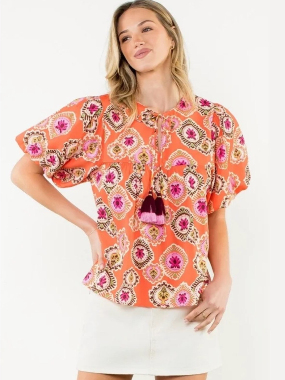 THML Italian Batik Dreams Blouse | Medium
